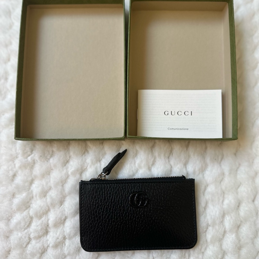 Gucci GG Marmont Leather Zip Wallet